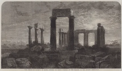 Minervas tempel i Aegina, Grækenland